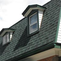 A shingle roof installed by RAM Exteriors